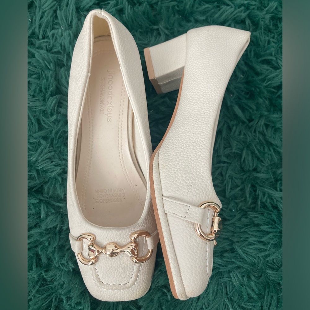 Cream Loafers